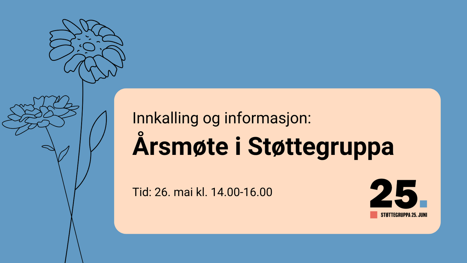 Årsmøte i Støttegruppa